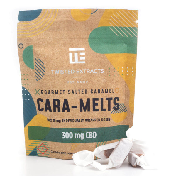 Twisted Extracts Salted Cara-Melts - Cheap Dabbs, Twisted Extracts – Salted Cara-Melts 300mg CBD, Twisted Extracts – Salted Caramel CARA-MELTS, Twisted Extracts 300mg Cara-Melts - Buy Low Green, CBD Salted Cara-Melts (300 mg CBD) - My High - getmyhigh.com, CBD Salted Cara-Melts - 300mg - Ganjagrams.