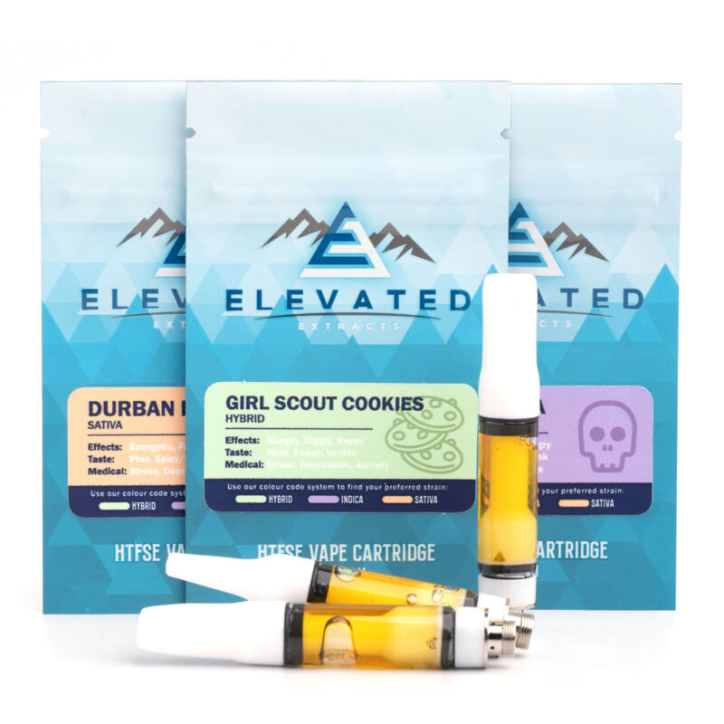 Elevated Extracts, 1g Vape Cartridges, Elevated Extracts 1g HTFSE Vape Cartridges, Elevated Extracts HTFSE Cartridges Mix & Match (5 x 1g), Elevated Extracts Vape Cartridge - Puff Shuttle, Elevated Extracts Live Resin - Herb Approach, 1g Vape Cartridges (Hooti Extracts) - Herb Approach.
